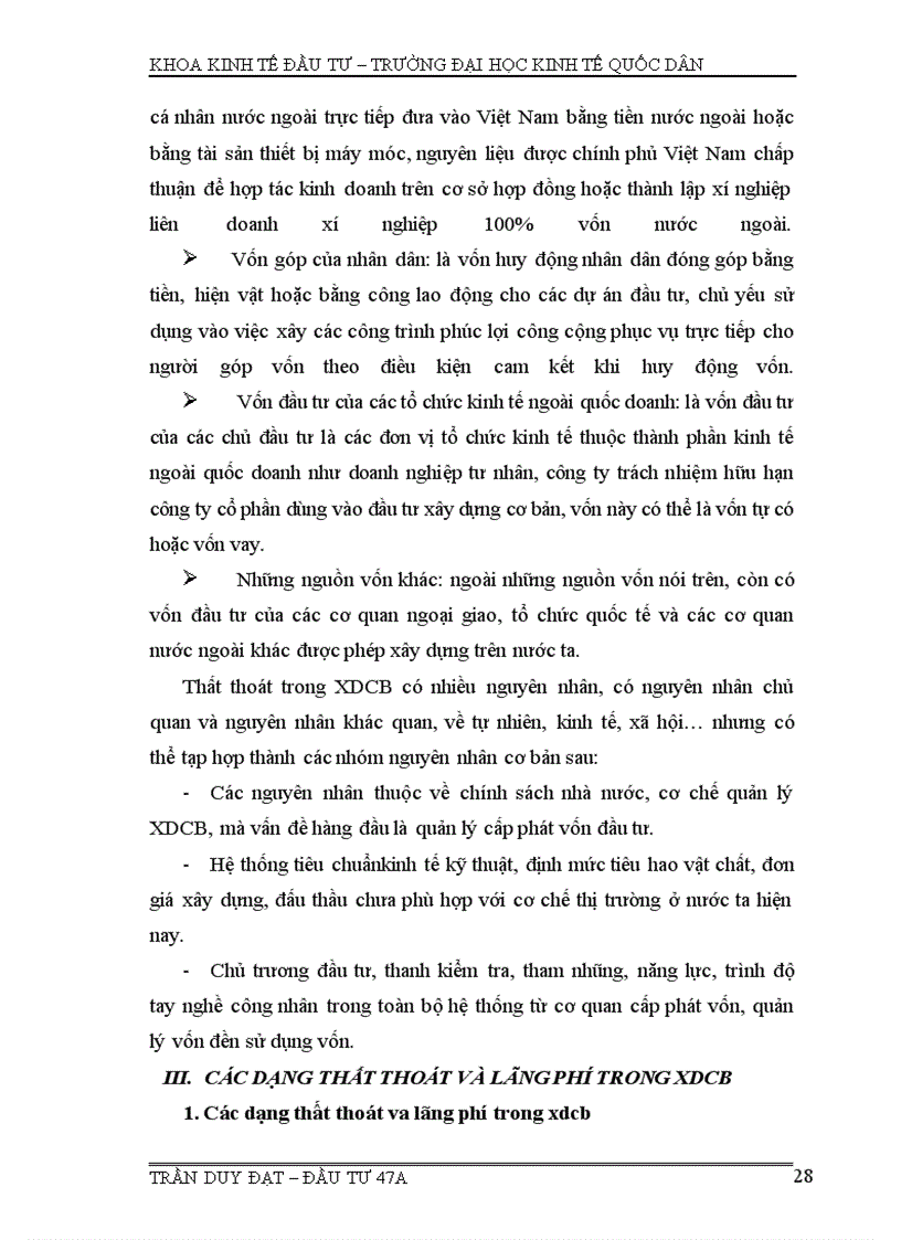 image for page Đầu tư, đầu tư xdcb, thất thoát và lãng phí trong đầu tư xdcb