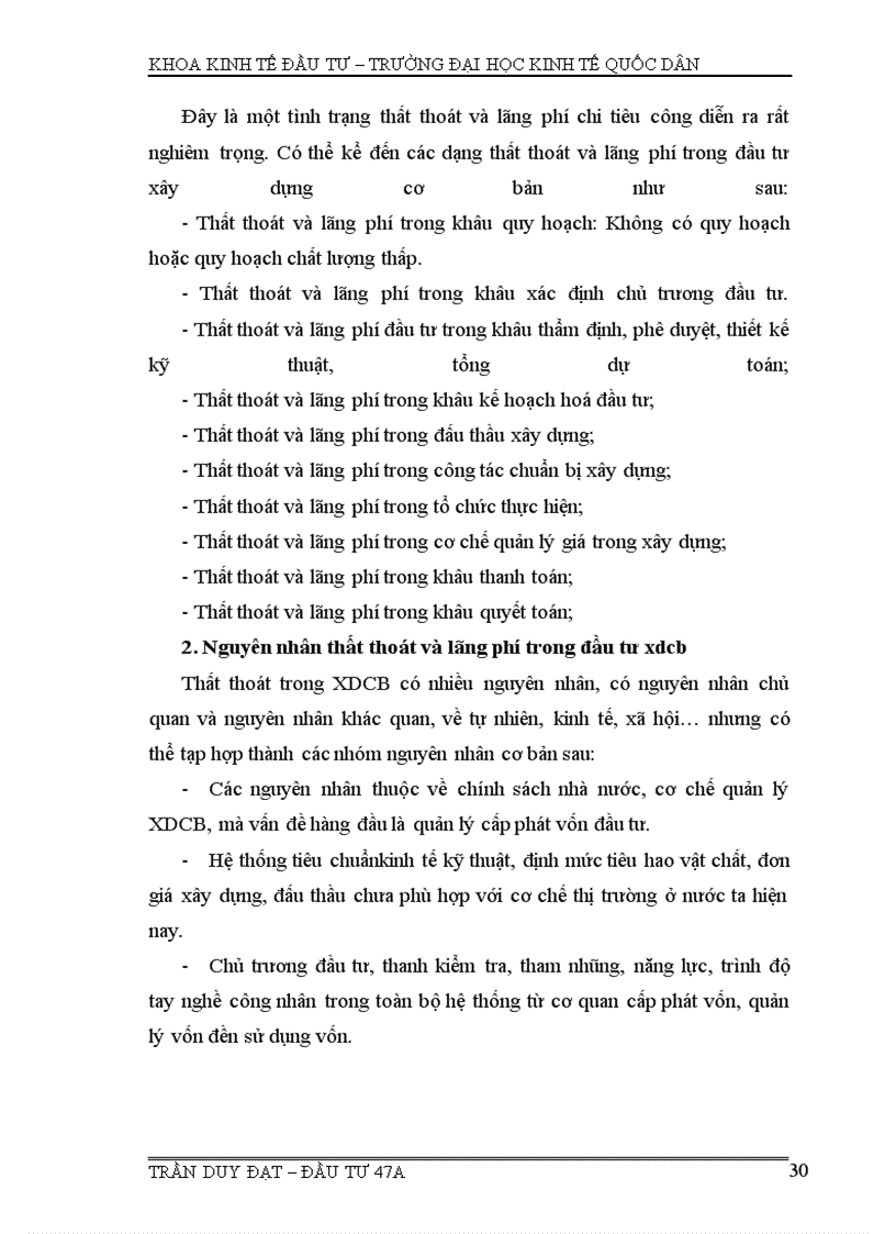 image for page Đầu tư, đầu tư xdcb, thất thoát và lãng phí trong đầu tư xdcb