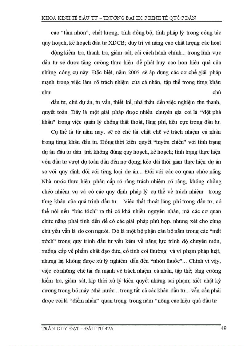 image for page Đầu tư, đầu tư xdcb, thất thoát và lãng phí trong đầu tư xdcb