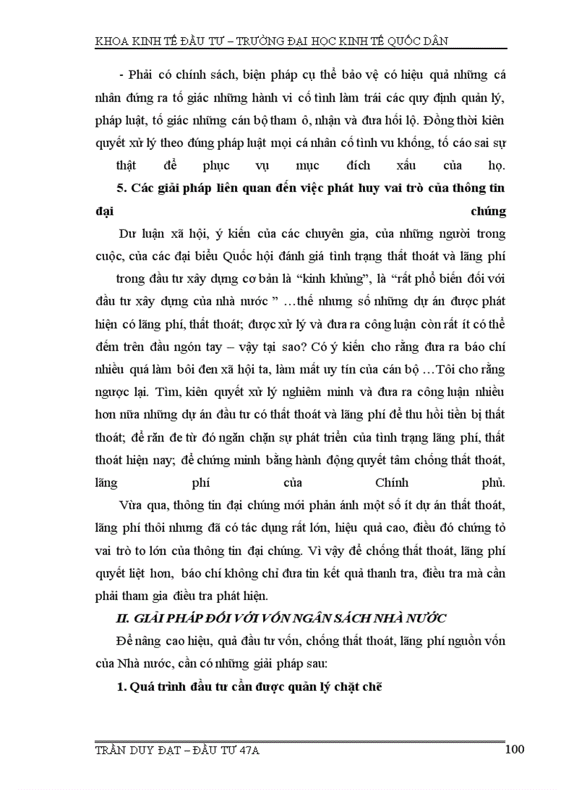 image for page Đầu tư, đầu tư xdcb, thất thoát và lãng phí trong đầu tư xdcb