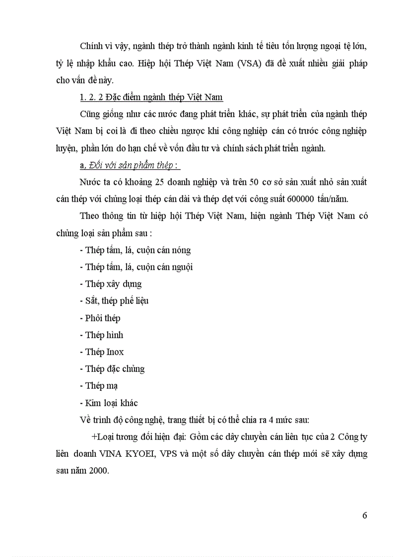 image for page Một số vấn đề cơ bản về thuế nhập khẩu và khái quát chung về ngành thép Việt Nam