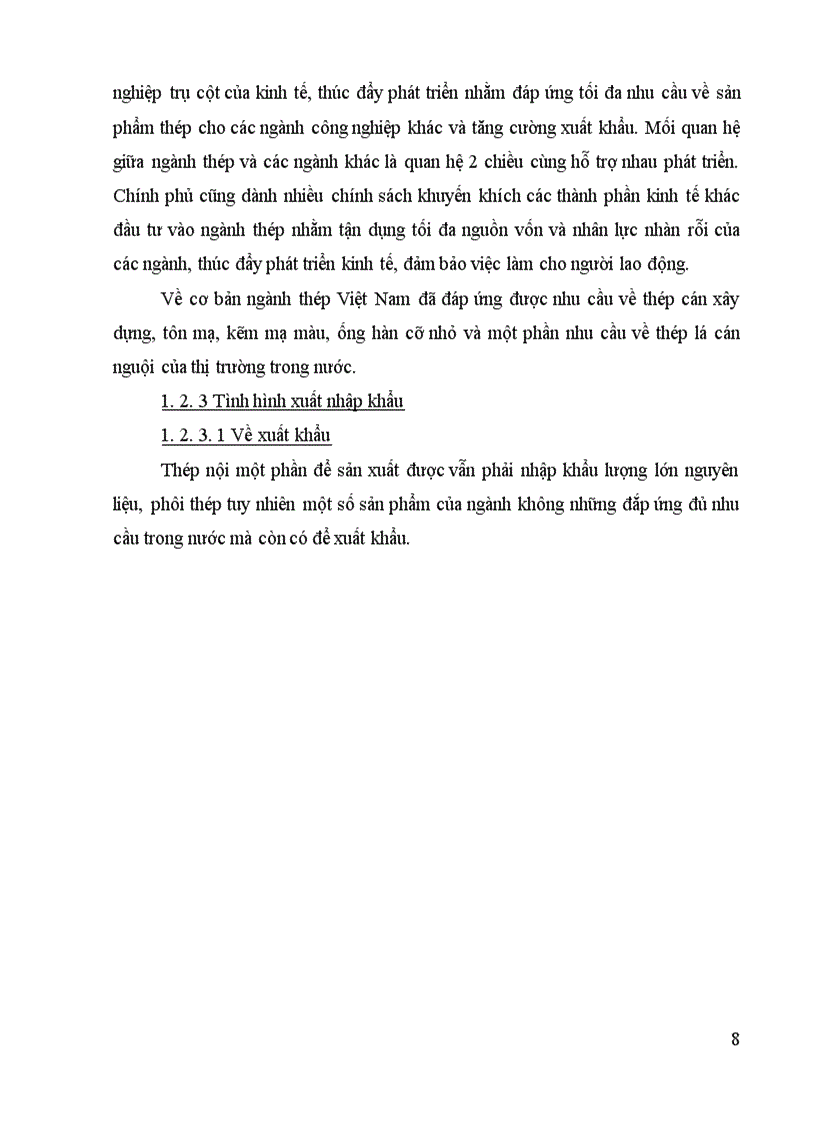 image for page Một số vấn đề cơ bản về thuế nhập khẩu và khái quát chung về ngành thép Việt Nam