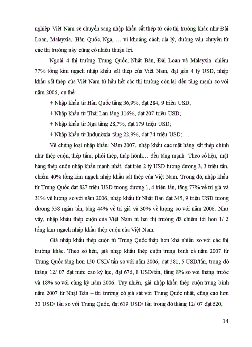 image for page Một số vấn đề cơ bản về thuế nhập khẩu và khái quát chung về ngành thép Việt Nam