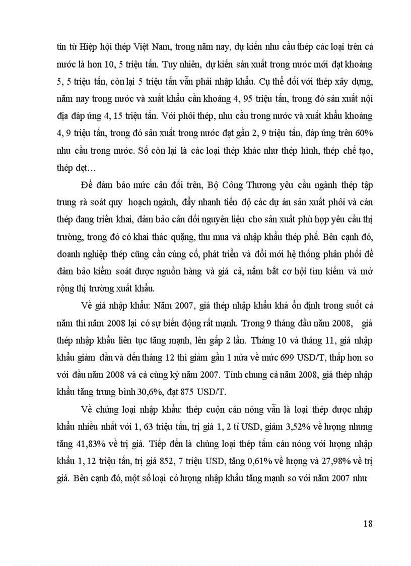 image for page Một số vấn đề cơ bản về thuế nhập khẩu và khái quát chung về ngành thép Việt Nam