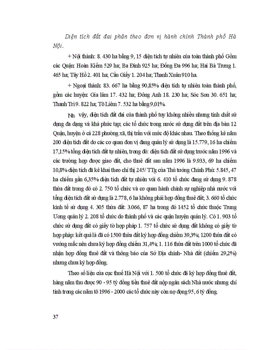 image for page Đánh giá tình hình sử dụng đất đai trên địa bàn Thành phố Hà Nội