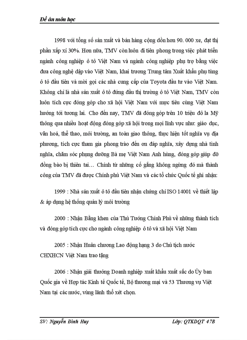 image for page Hoạt động kinh doanh của Toyota tại thị trường Việt Nam