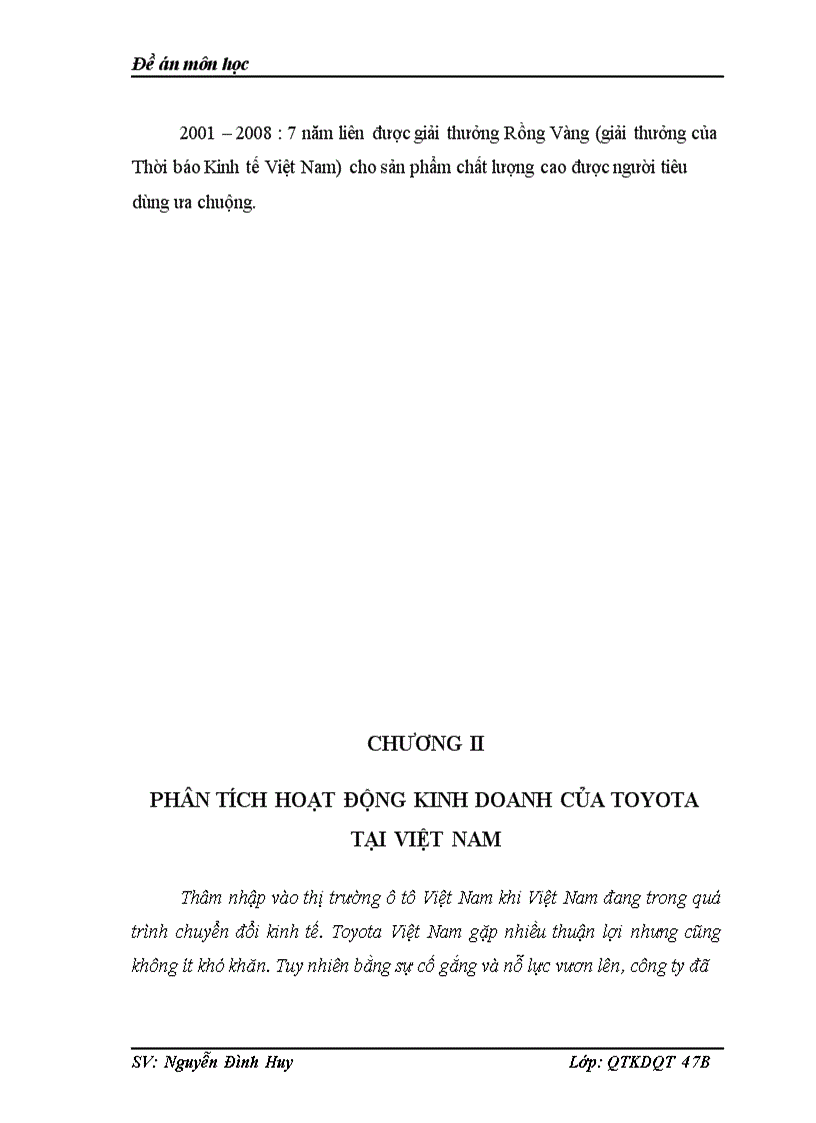 image for page Hoạt động kinh doanh của Toyota tại thị trường Việt Nam