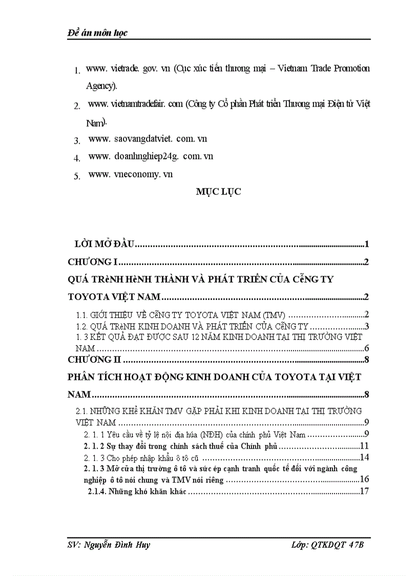 image for page Hoạt động kinh doanh của Toyota tại thị trường Việt Nam