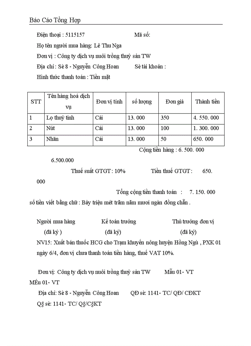 image for page Công tác hạch toán kế toán tại Công ty dịch vụ nuôi trồng thuỷ sản trung ương
