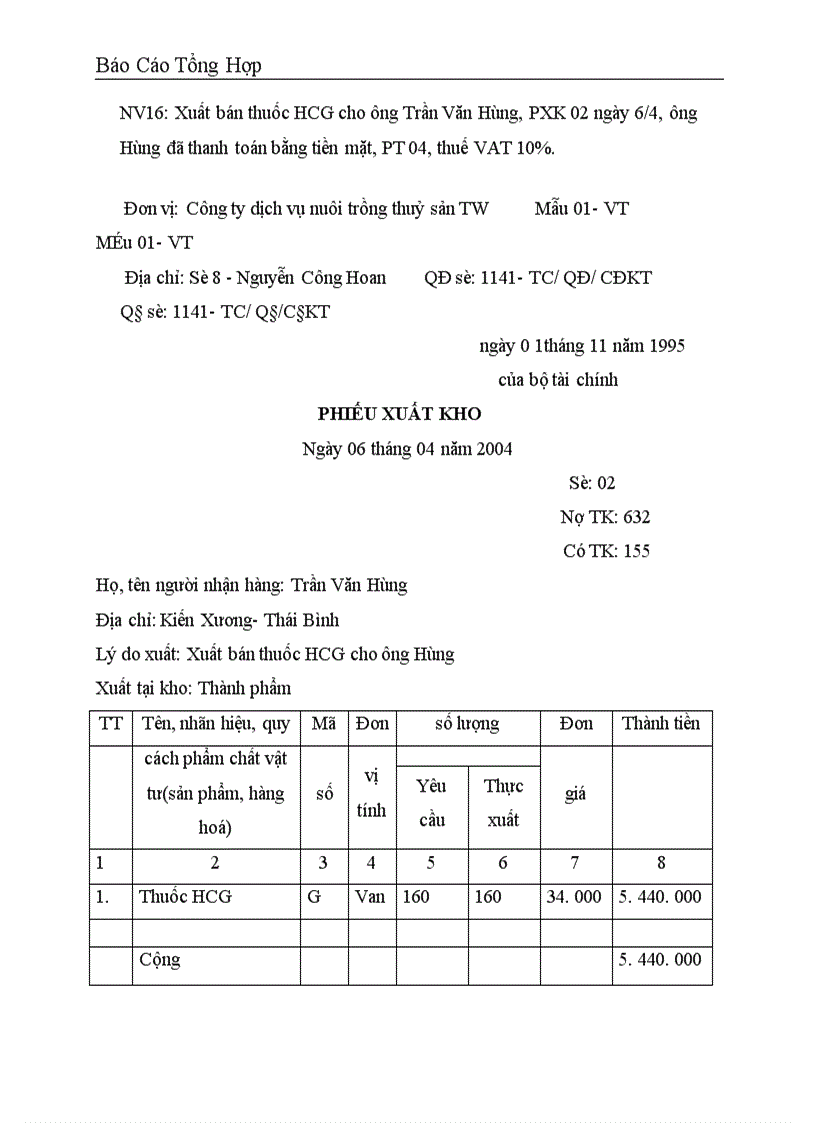 image for page Công tác hạch toán kế toán tại Công ty dịch vụ nuôi trồng thuỷ sản trung ương