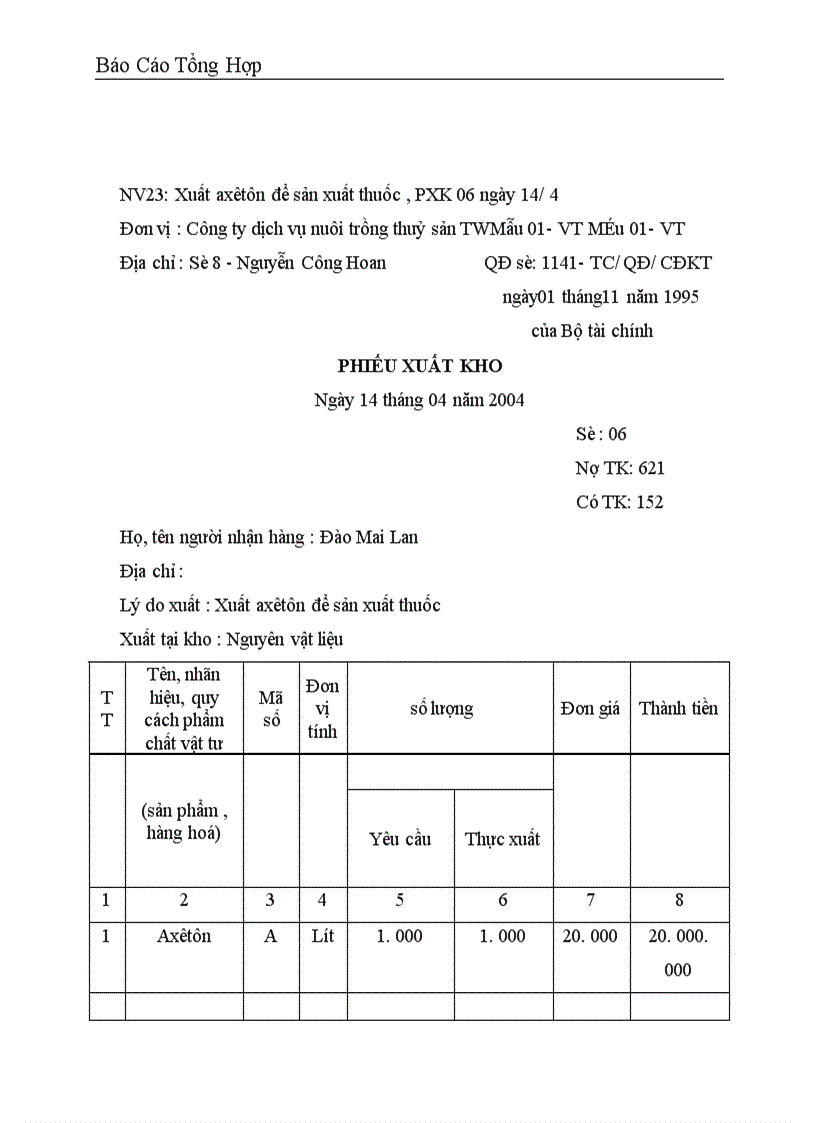 image for page Công tác hạch toán kế toán tại Công ty dịch vụ nuôi trồng thuỷ sản trung ương
