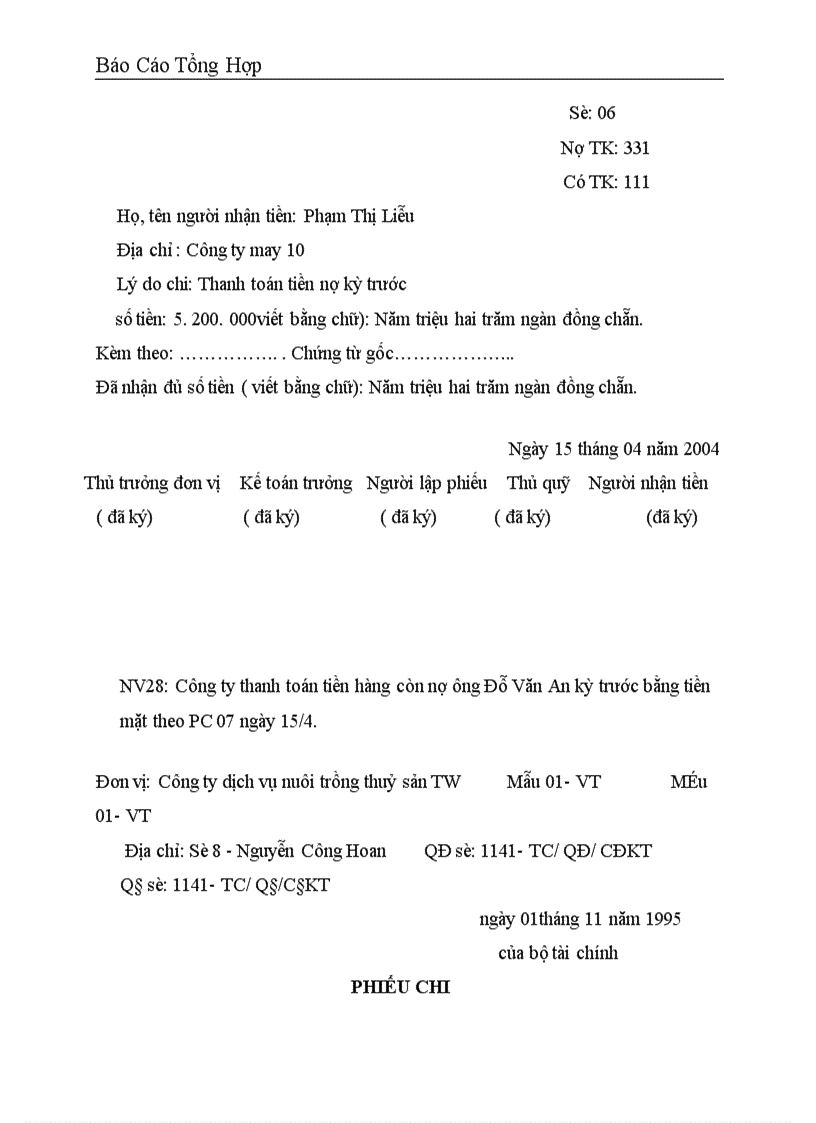 image for page Công tác hạch toán kế toán tại Công ty dịch vụ nuôi trồng thuỷ sản trung ương