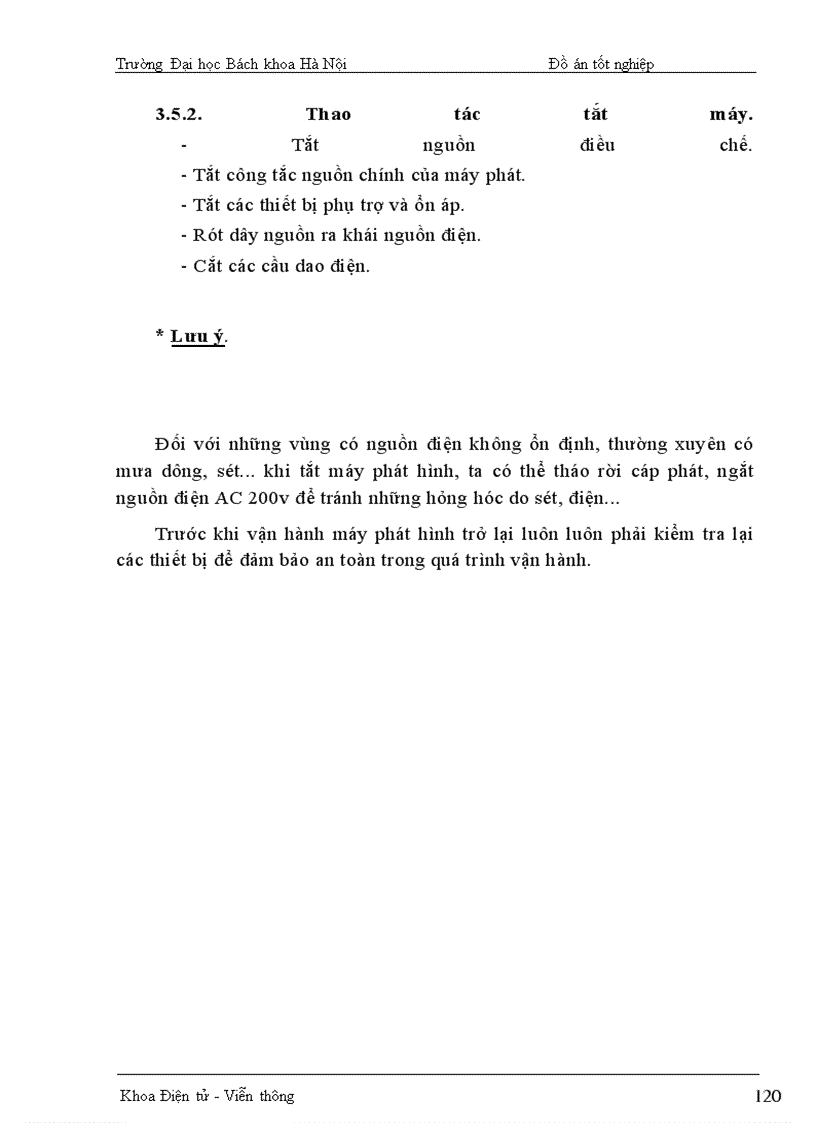 image for page Mô tả mặt máy phát hình VTC- INTEDICo