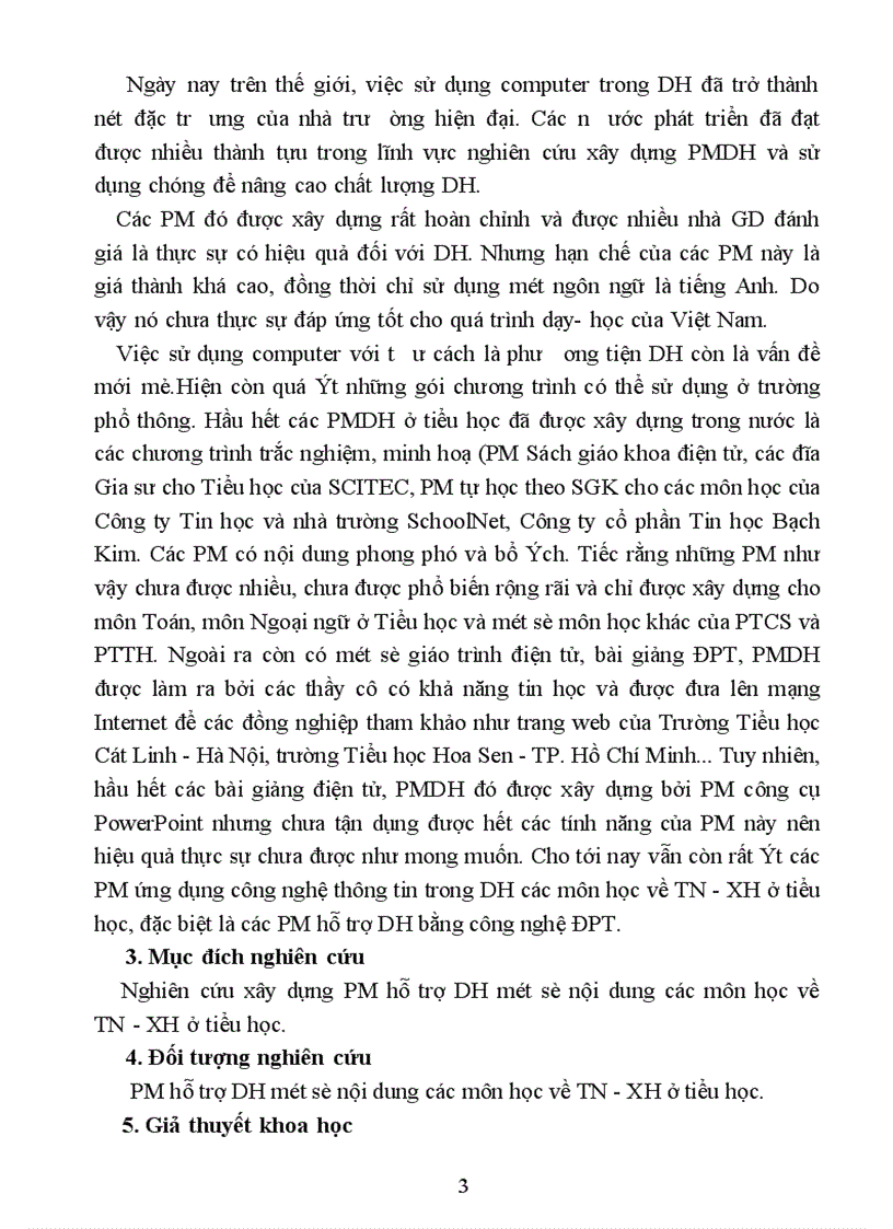 image for page Xây dựng phần mềm hỗ trợ dạy học một số nội dung các môn học về tự nhiên và xã hội ở Tiểu học bằng công nghệ đa phương tiện