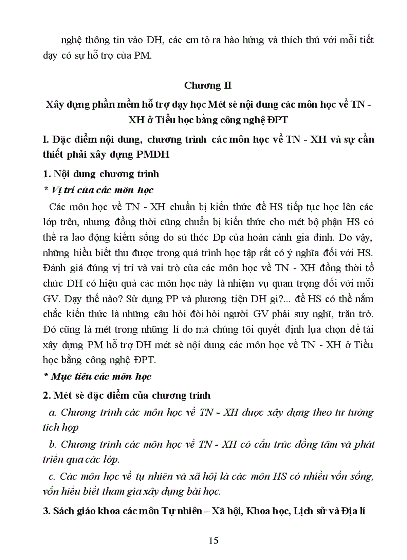 image for page Xây dựng phần mềm hỗ trợ dạy học một số nội dung các môn học về tự nhiên và xã hội ở Tiểu học bằng công nghệ đa phương tiện