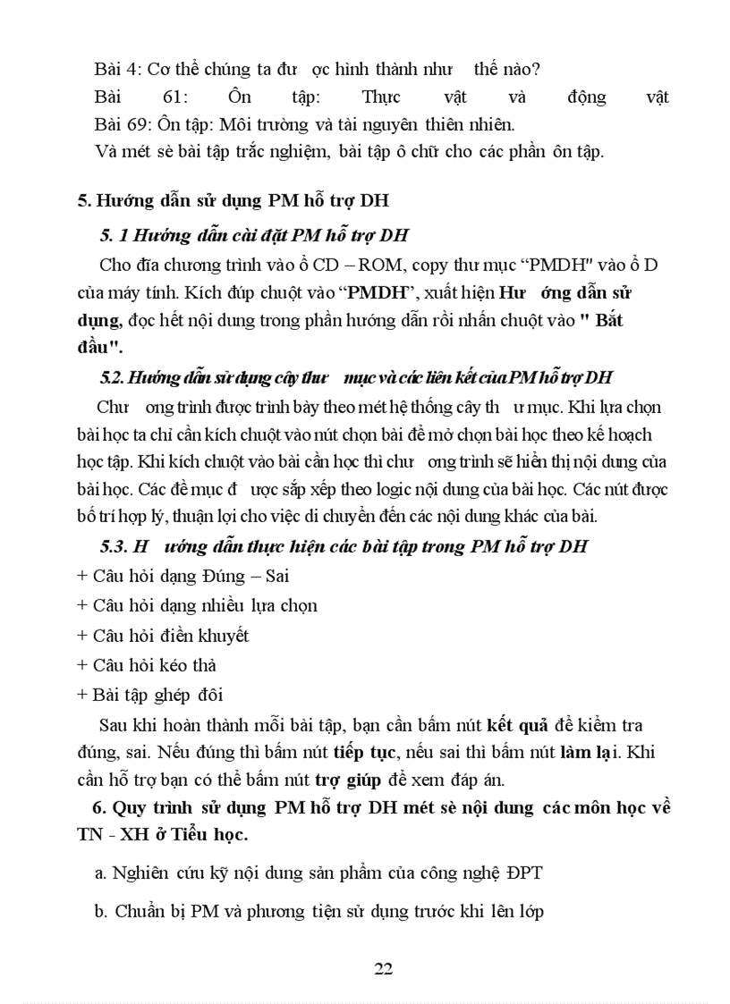 image for page Xây dựng phần mềm hỗ trợ dạy học một số nội dung các môn học về tự nhiên và xã hội ở Tiểu học bằng công nghệ đa phương tiện