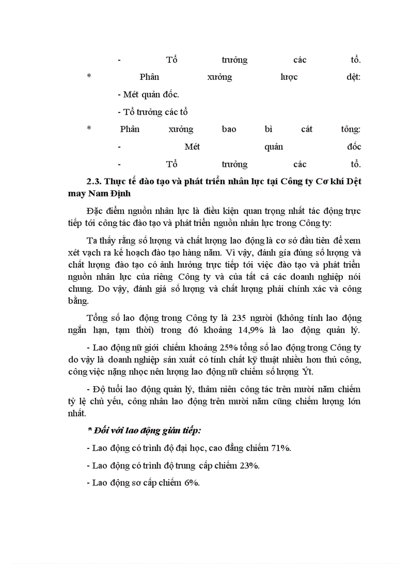image for page Công tác quản trị nhân sự tại Công ty Cơ khí - Dệt may Nam Định