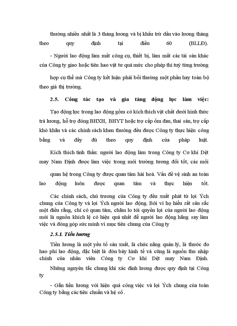 image for page Công tác quản trị nhân sự tại Công ty Cơ khí - Dệt may Nam Định