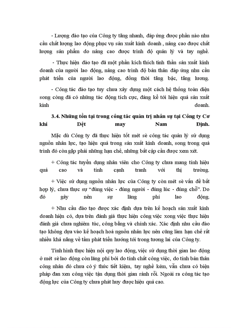 image for page Công tác quản trị nhân sự tại Công ty Cơ khí - Dệt may Nam Định