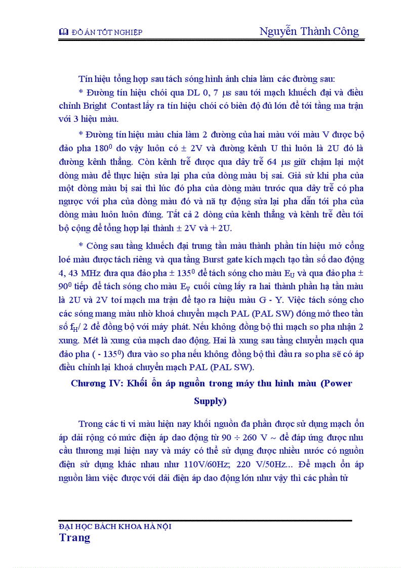 image for page Máy thu hình màu