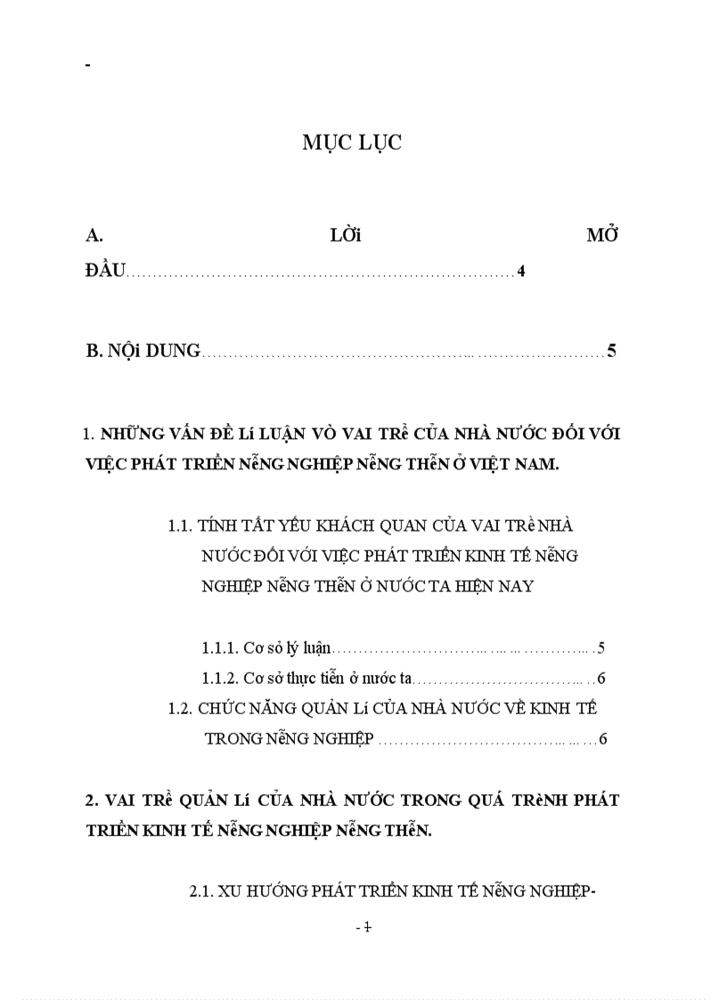 image for page Vai trò của nhà nước đối với việc phát triển nông nghiệp nông thôn ở việt nam