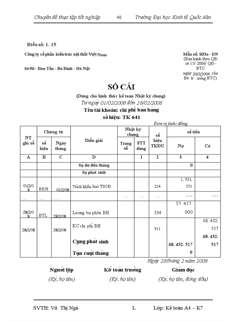 image for page Kế toán tiêu thụ hàng hóa và xác định kết quả tiêu thụ hàng hoá tại Công ty cổ phần kiến trúc nội thất Việt Nam