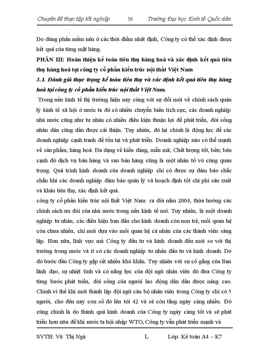 image for page Kế toán tiêu thụ hàng hóa và xác định kết quả tiêu thụ hàng hoá tại Công ty cổ phần kiến trúc nội thất Việt Nam