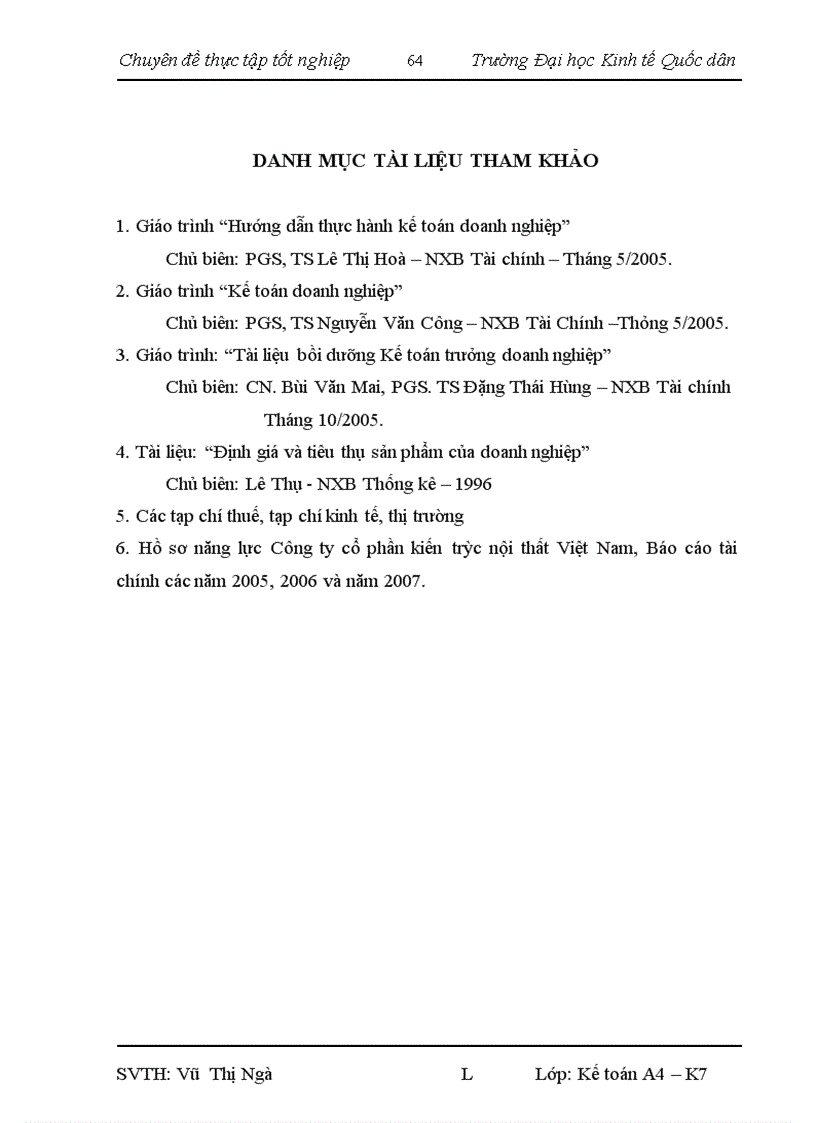 image for page Kế toán tiêu thụ hàng hóa và xác định kết quả tiêu thụ hàng hoá tại Công ty cổ phần kiến trúc nội thất Việt Nam