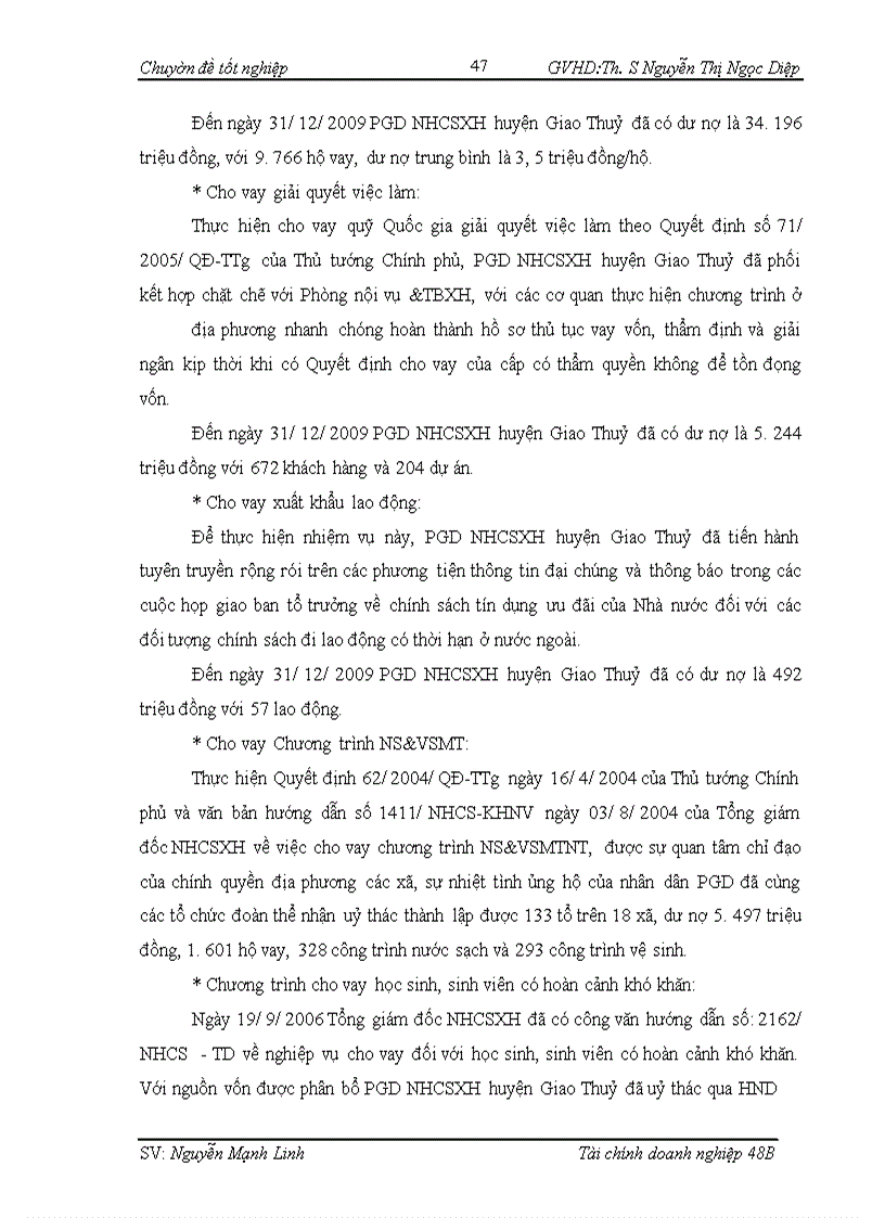 image for page Giải phap mở rộng hoạt cho vay ưu đãi đối với hộ nghèo tại Ngân hàng chính sách xã hội Phòng Giao dịch huyện Giao Thuỷ
