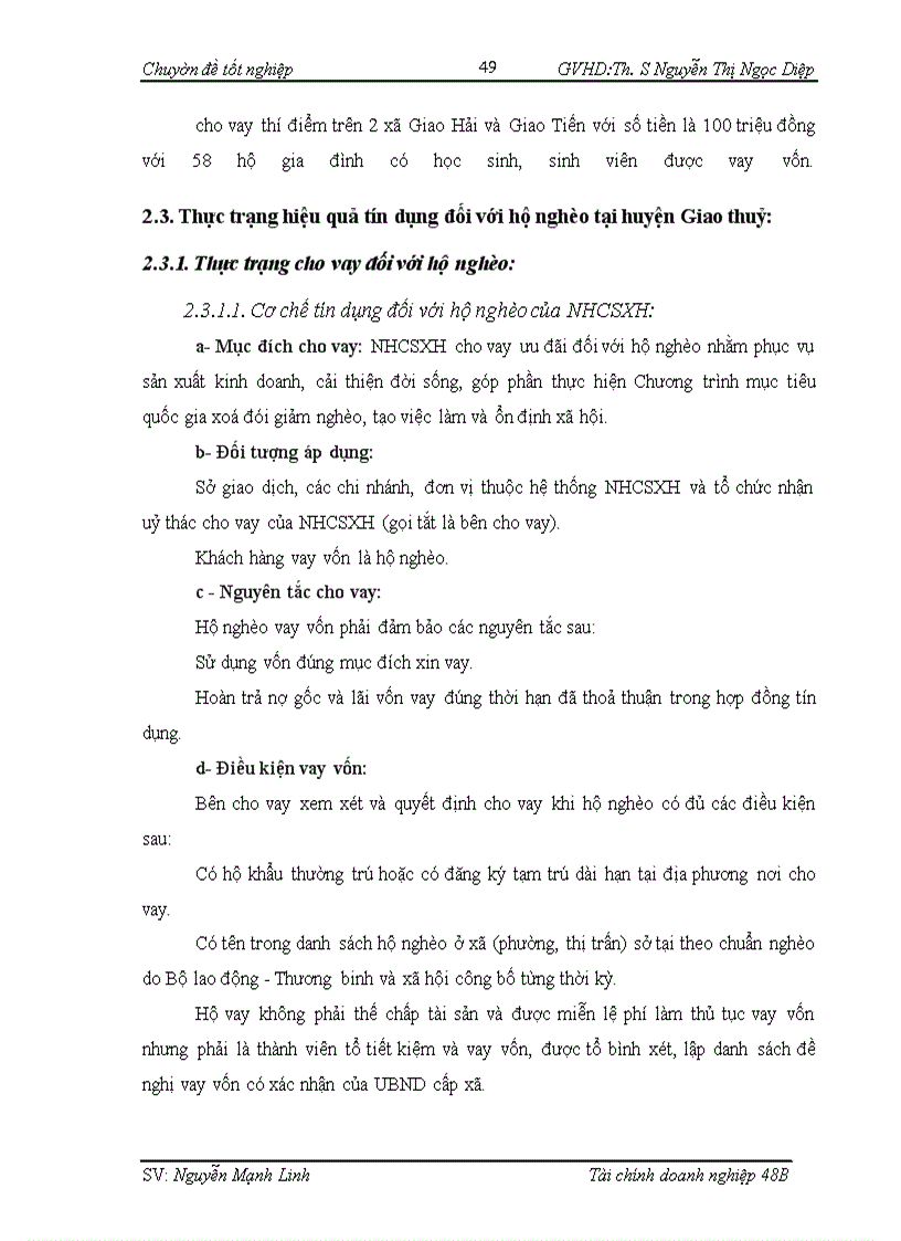 image for page Giải phap mở rộng hoạt cho vay ưu đãi đối với hộ nghèo tại Ngân hàng chính sách xã hội Phòng Giao dịch huyện Giao Thuỷ