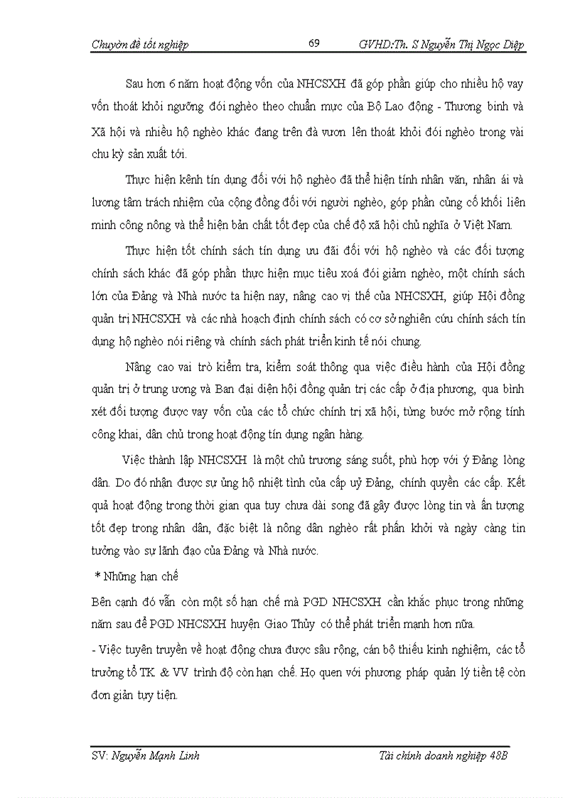 image for page Giải phap mở rộng hoạt cho vay ưu đãi đối với hộ nghèo tại Ngân hàng chính sách xã hội Phòng Giao dịch huyện Giao Thuỷ