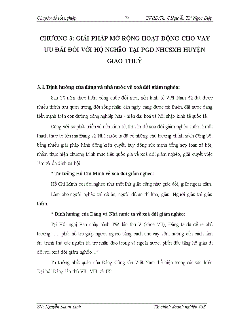 image for page Giải phap mở rộng hoạt cho vay ưu đãi đối với hộ nghèo tại Ngân hàng chính sách xã hội Phòng Giao dịch huyện Giao Thuỷ
