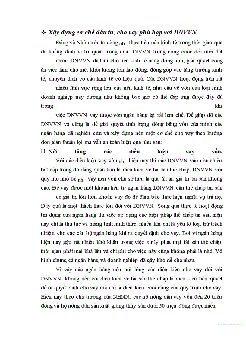 image for page Giải pháp tăng cường hỗ trợ DNVVN vay vốn tại ngân hàng thương mại
