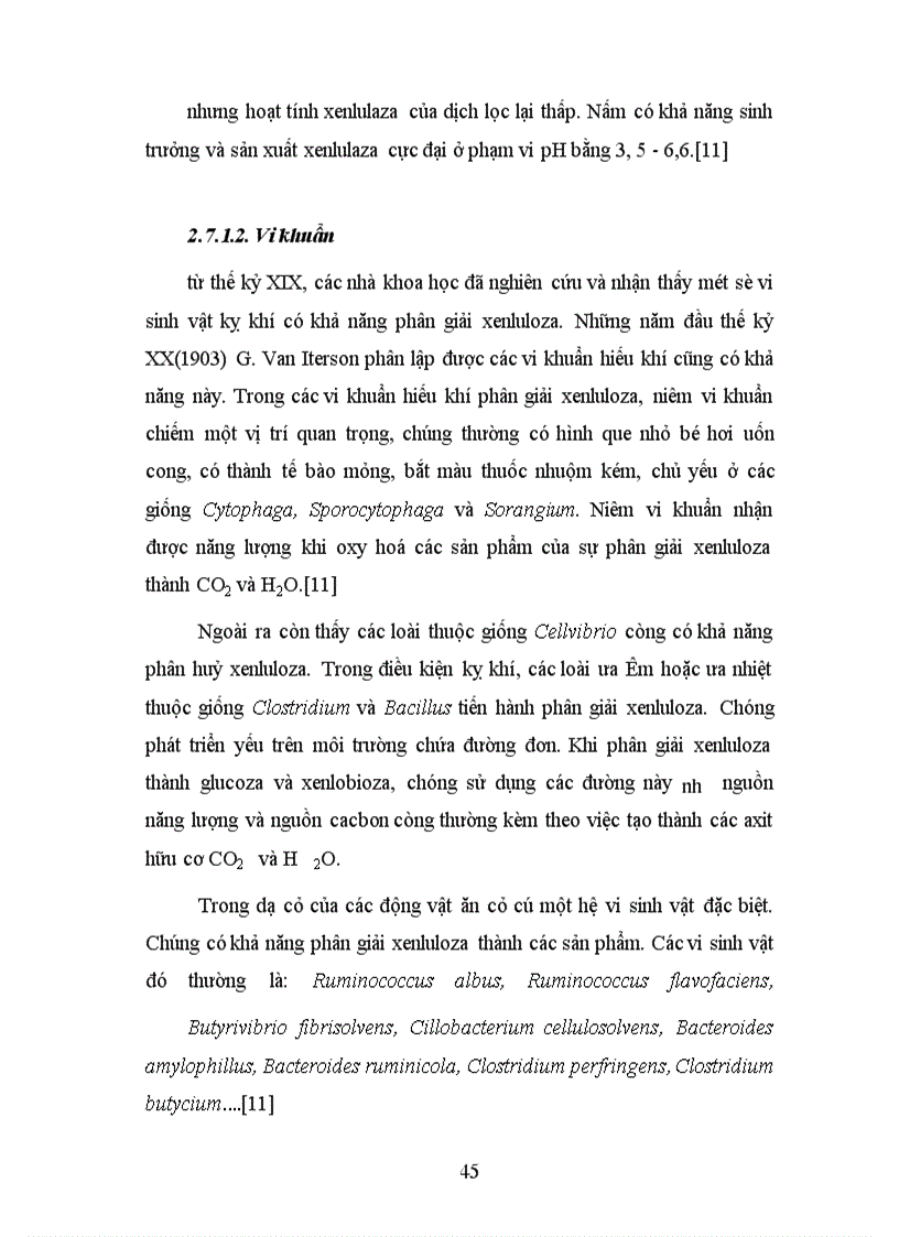 image for page Phân lập, tuyển chọn và nghiên cứu các yếu tố ảnh hưởng đến khả năng sinh tổng hợp xenlulaza của một số chủng vi sinh vật nhằm ứng dụng xử lý phế thải ligno-xenluloza