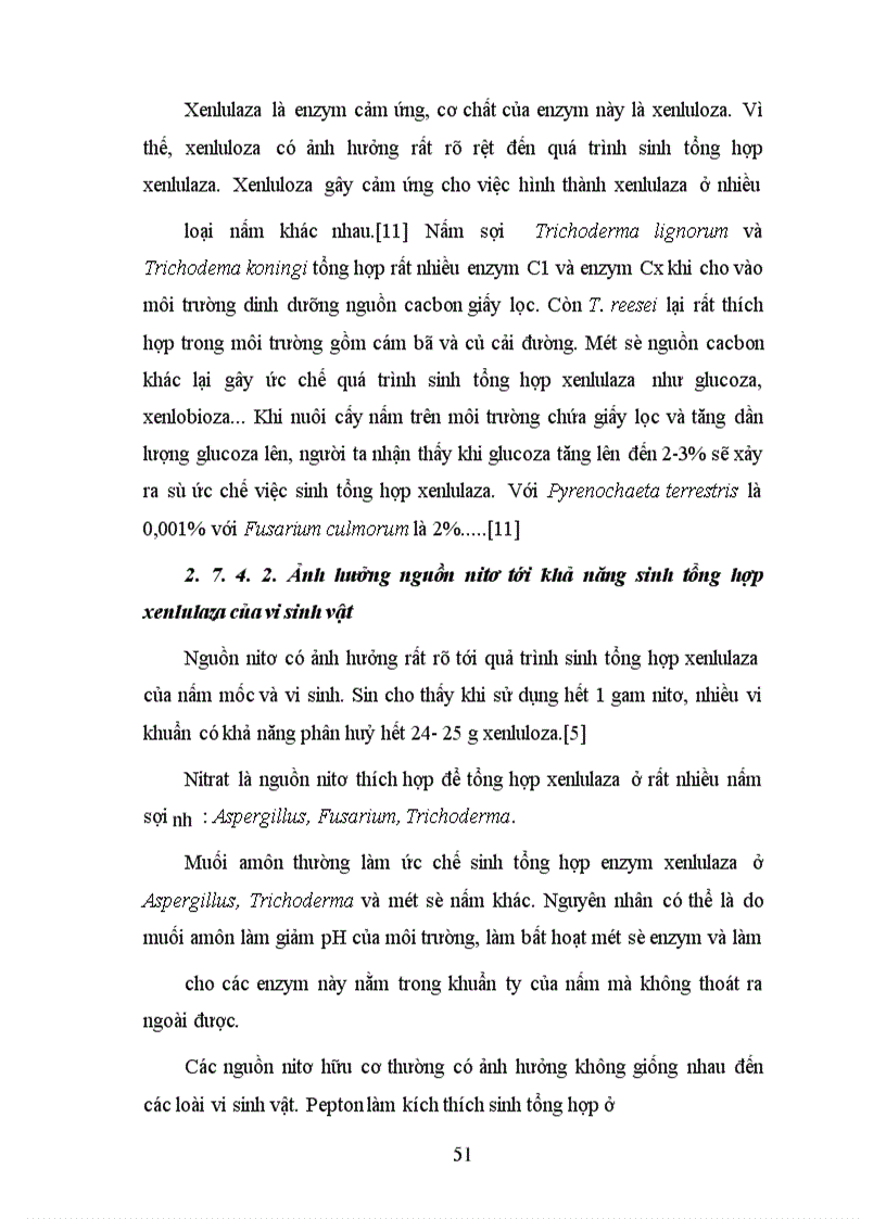 image for page Phân lập, tuyển chọn và nghiên cứu các yếu tố ảnh hưởng đến khả năng sinh tổng hợp xenlulaza của một số chủng vi sinh vật nhằm ứng dụng xử lý phế thải ligno-xenluloza