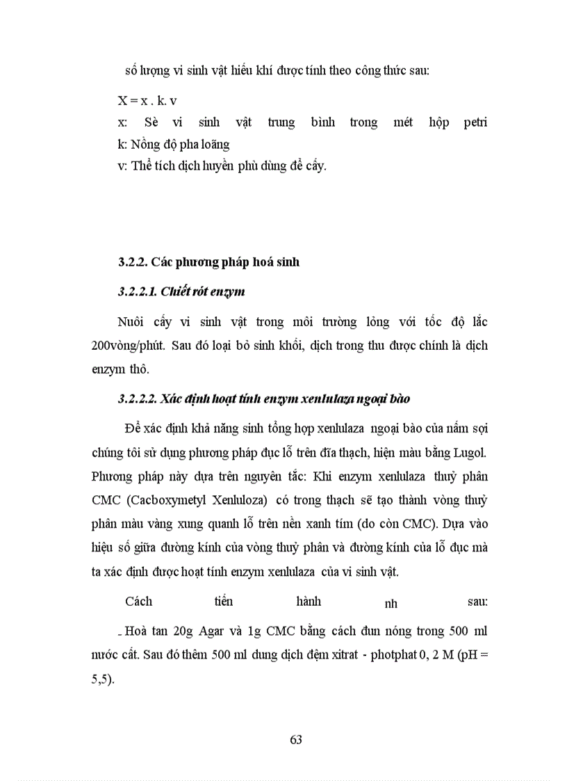 image for page Phân lập, tuyển chọn và nghiên cứu các yếu tố ảnh hưởng đến khả năng sinh tổng hợp xenlulaza của một số chủng vi sinh vật nhằm ứng dụng xử lý phế thải ligno-xenluloza