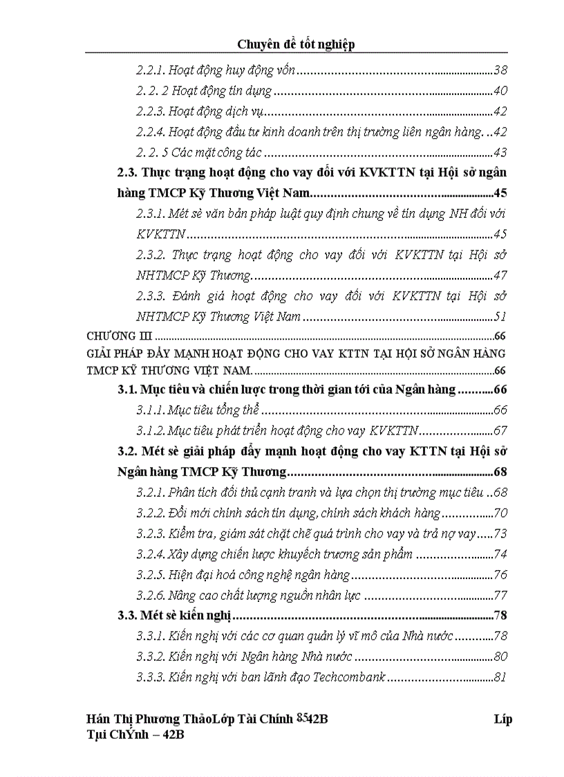 image for page Giải pháp đẩy mạnh hoạt động cho vay đối với khu vực kinh tế tư nhân tại Hội sở Ngân hàng TMCP Kỹ Thương Việt Nam