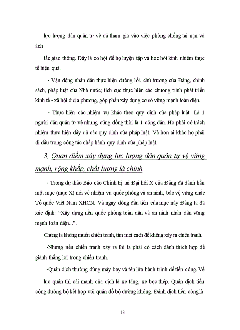 image for page Xây dựng 1 lực lượng dân quân tự vệ:” vững mạnh rộng khắp, coi trọng chất lượng là chính