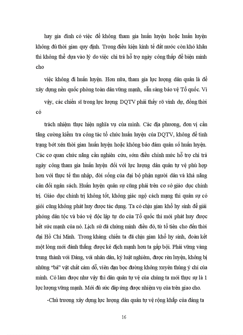 image for page Xây dựng 1 lực lượng dân quân tự vệ:” vững mạnh rộng khắp, coi trọng chất lượng là chính