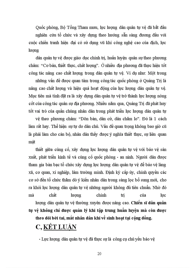 image for page Xây dựng 1 lực lượng dân quân tự vệ:” vững mạnh rộng khắp, coi trọng chất lượng là chính