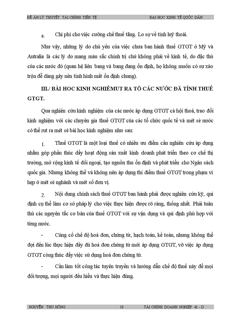 image for page Tình hình áp dụng thuế GTGT trên thế giới và bài học kinh nghiệm từ những nước đã áp dụng.