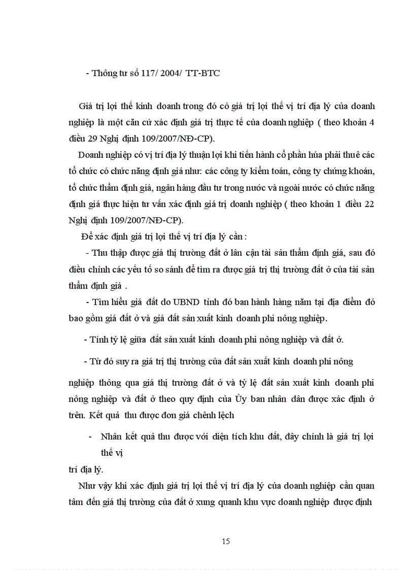 image for page Thực trạng xác định giá trị lợi thế vị trí địa lý trong tiến trình cổ phần hoá tại Việt Nam
