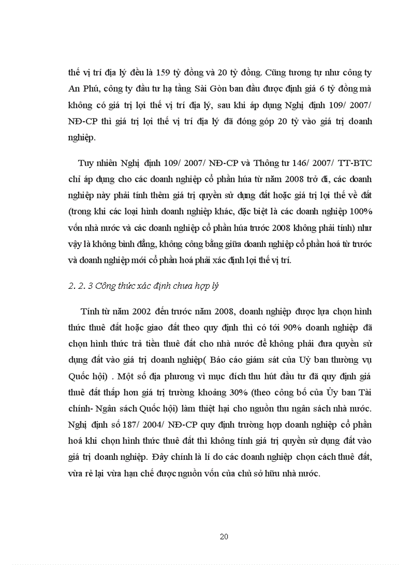 image for page Thực trạng xác định giá trị lợi thế vị trí địa lý trong tiến trình cổ phần hoá tại Việt Nam