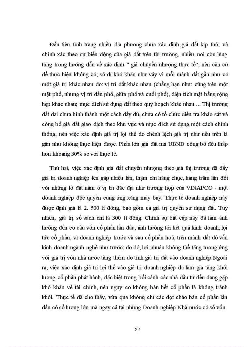image for page Thực trạng xác định giá trị lợi thế vị trí địa lý trong tiến trình cổ phần hoá tại Việt Nam