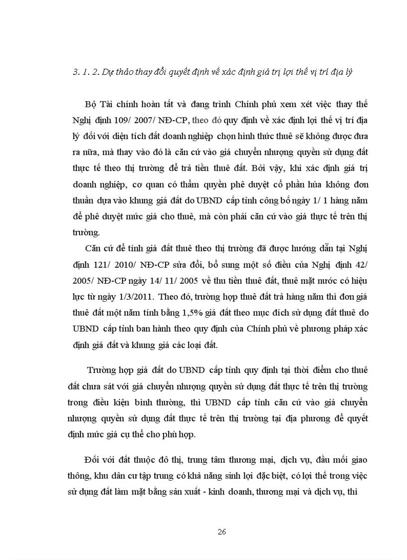 image for page Thực trạng xác định giá trị lợi thế vị trí địa lý trong tiến trình cổ phần hoá tại Việt Nam