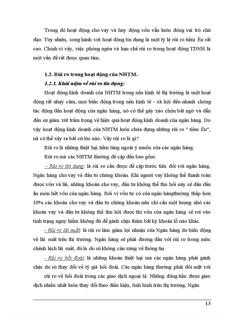 image for page Giải pháp phòng ngừa và hạn chế rủi ro tín dụng tại NHNo&PTNT Huyện Tiên Du - Tỉnh Bắc Ninh
