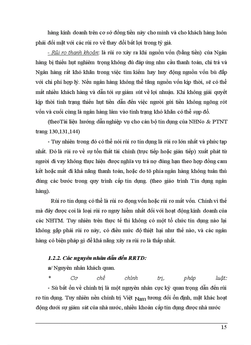 image for page Giải pháp phòng ngừa và hạn chế rủi ro tín dụng tại NHNo&PTNT Huyện Tiên Du - Tỉnh Bắc Ninh