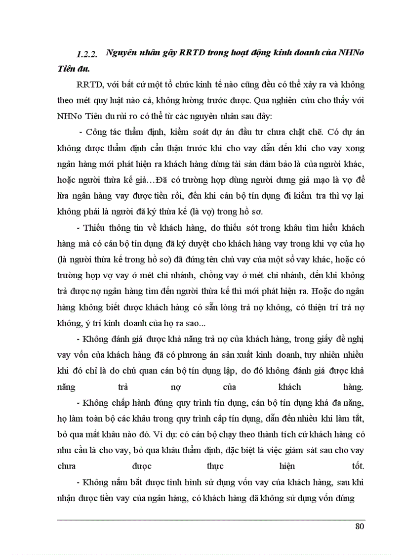 image for page Giải pháp phòng ngừa và hạn chế rủi ro tín dụng tại NHNo&PTNT Huyện Tiên Du - Tỉnh Bắc Ninh