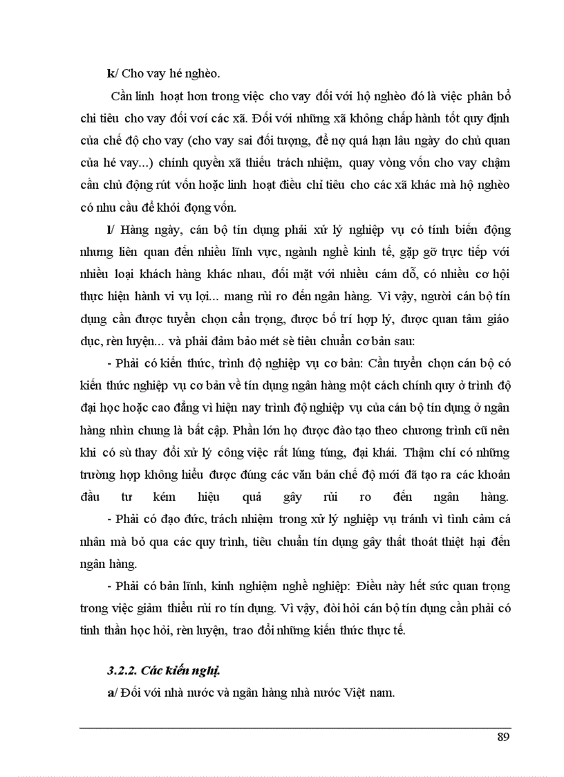 image for page Giải pháp phòng ngừa và hạn chế rủi ro tín dụng tại NHNo&PTNT Huyện Tiên Du - Tỉnh Bắc Ninh