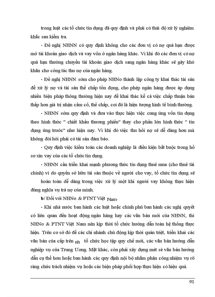 image for page Giải pháp phòng ngừa và hạn chế rủi ro tín dụng tại NHNo&PTNT Huyện Tiên Du - Tỉnh Bắc Ninh